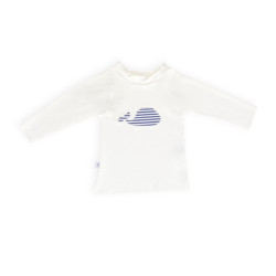 t shirt antiuv bebe 50+ marin baleine
