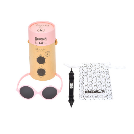 Lunettes de soleil bébé 0-1 an Diabola Blush CAT3 super légère