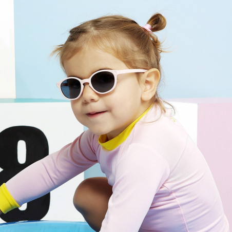 Lunettes de soleil bébé 1 - 2 ans wazz rose blush LEGERE INCASSABLE