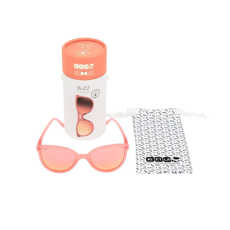 Lunettes de soleil enfant 2 - 4 ans buzz rose néon