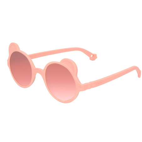 Lunettes de soleil bébé 1-4 ans ourson rose pêche incassable  cat 3