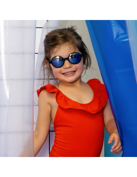 Lunettes de soleil enfant 4-6 ANS noires mer  plage montagne flex