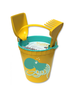 Set de plage poulpe, seau râteau et pelles - Fabriqué en France à partir d'algues brunes