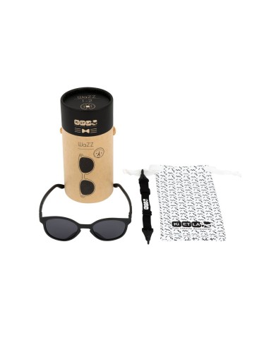 Lunettes de soleil bébé 1 - 2 ans wazz noir MER MONTAGNE PLAGE RANDO