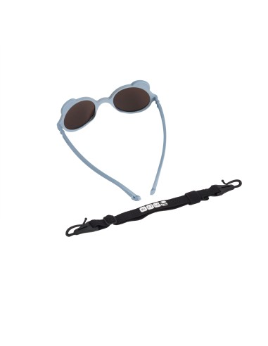 Lunettes de soleil bébé 1 - 4 ans ourson bleu argenté