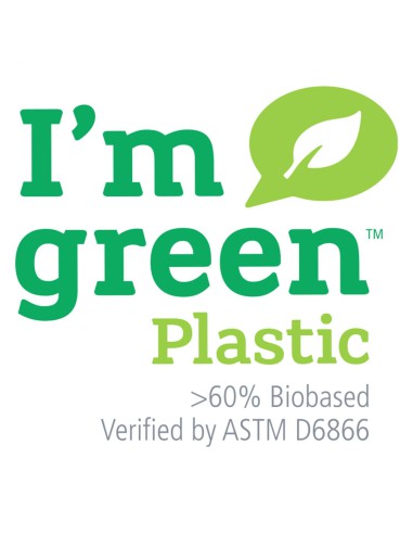 Sac cabas jaune en plastic green- Fabriqué en Europe, 60% bioplastique