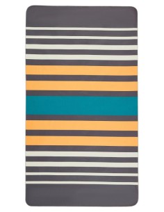 serviette de plage microfibre pet 60% gris roc
