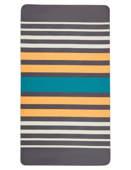 serviette de plage microfibre pet 60% gris roc