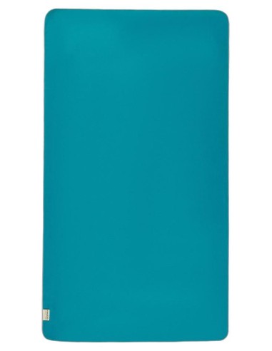 Serviette de plage microfibre recyclée à 60% gris roc - fabrication responsable