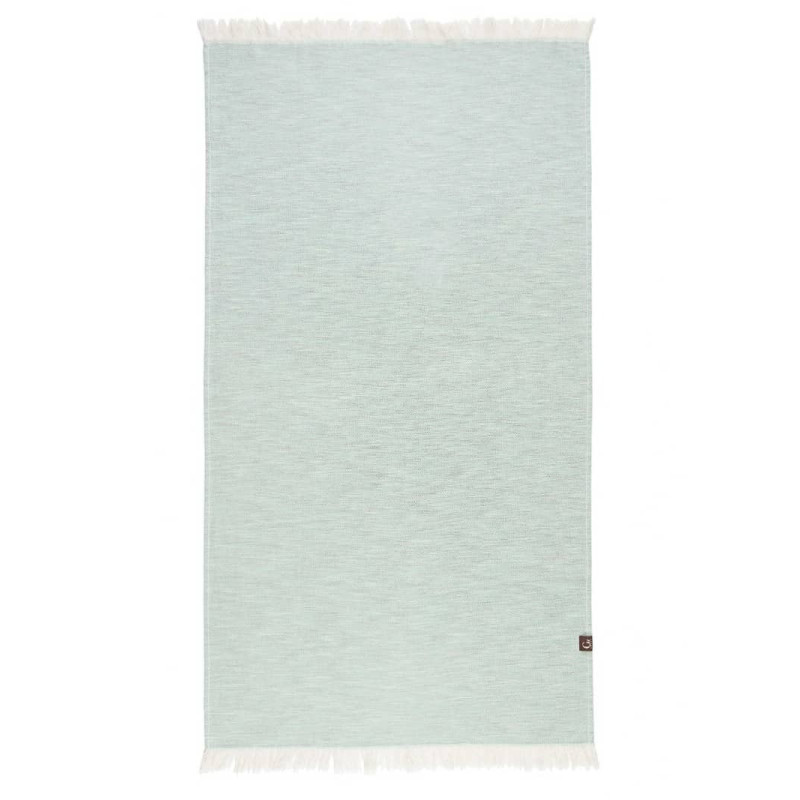 Serviette de plage éco-responsable vert printemps