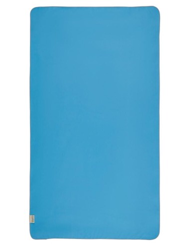 Serviette  microfibre recyclée à 60% bleu cristallin - fabrication responsable