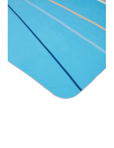 Serviette  microfibre recyclée à 60% bleu cristallin - fabrication responsable