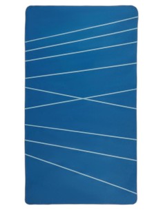 serviette de plage microfibre pet 60% bleu outremer