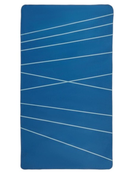 serviette de plage microfibre pet 60% bleu outremer