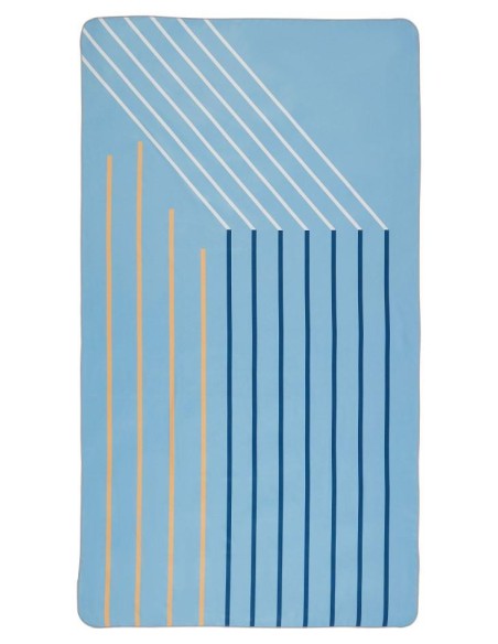 serviette de plage pet 60% bleu celeste responsable et ethique