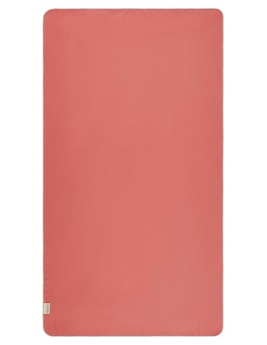 Serviette PET recyclé rouge terracotta - polyester recyclé à 60%, marque européenne