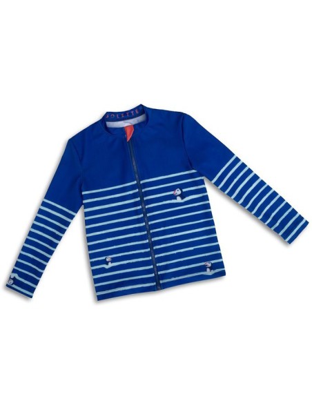 t-shirt anti-uv zippé pratique