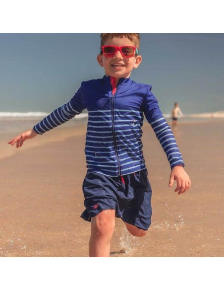 t-shirt anti-uv zippé pratique
