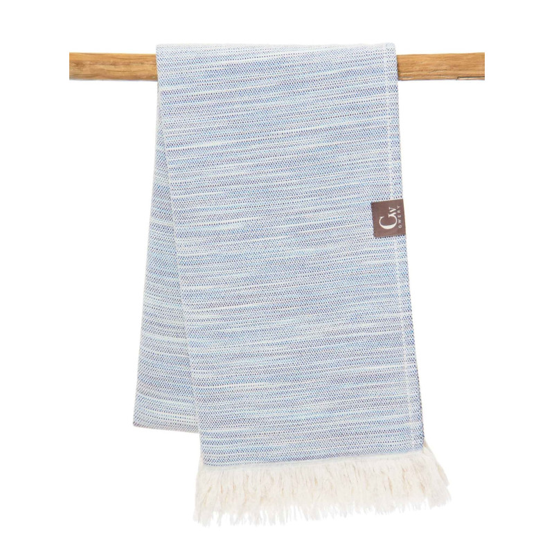 Serviette de plage bleue  - 100% coton