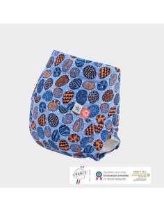 Couche lavable plage bleu okouta 12 mois- made in France