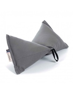 Coussin de plage upcyclé gris