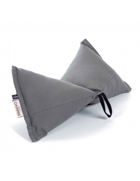 Coussin de plage upcyclé gris