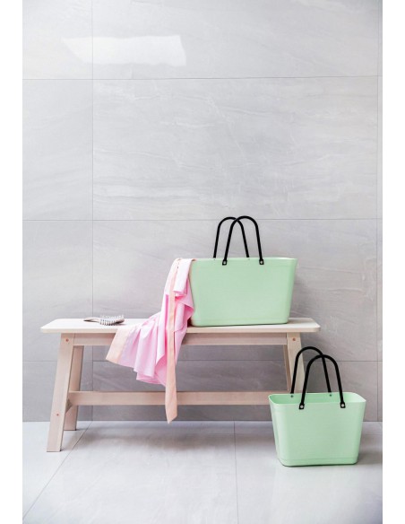Sac cabas vert clair  green plastic - Fabriqué en Europe