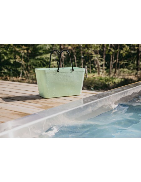 Sac cabas vert clair  green plastic - Fabriqué en Europe