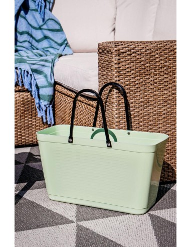 Sac cabas vert clair  green plastic - Fabriqué en Europe