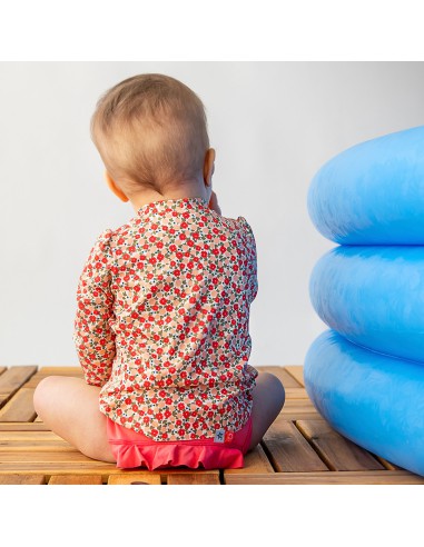T-shirt anti-UV bébé berries explorateur - 6 à 24 mois, fabriqué en France