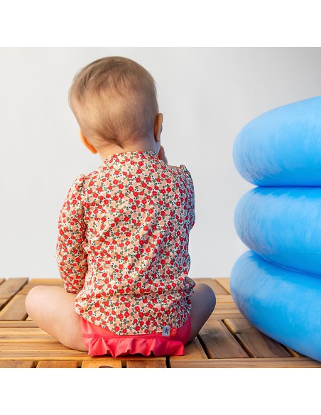 T-shirt anti-UV bébé berries explorateur - 6 à 24 mois, fabriqué en France