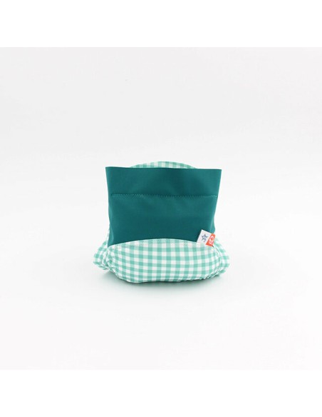 Couche lavable plage et piscine Mangrove et menthe  6 à 24 mois - fabrication française
