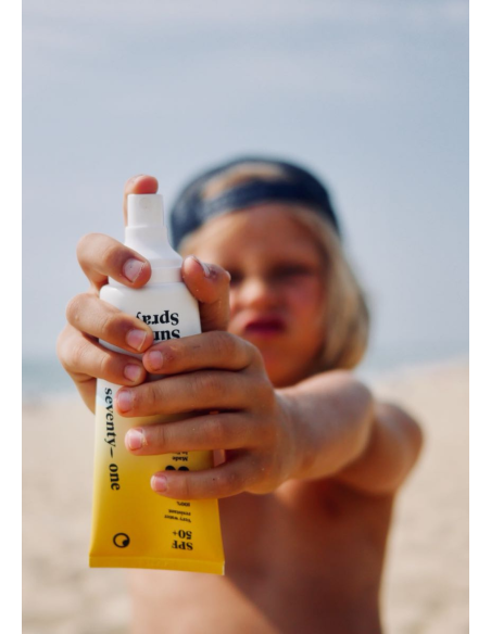 Spray solaire bébé biologique SPF 50+, filtre minéral naturel - 50mL