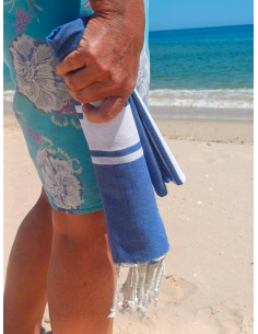 Fouta KASALUZ – Serviette artisanale en coton tunisien