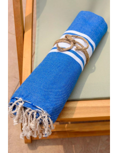 Fouta KASALUZ – Serviette artisanale en coton tunisien