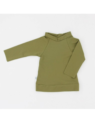 T-shirt anti-UV bébé MERCURE VERT - 6 à 24 mois, fabriqué en France