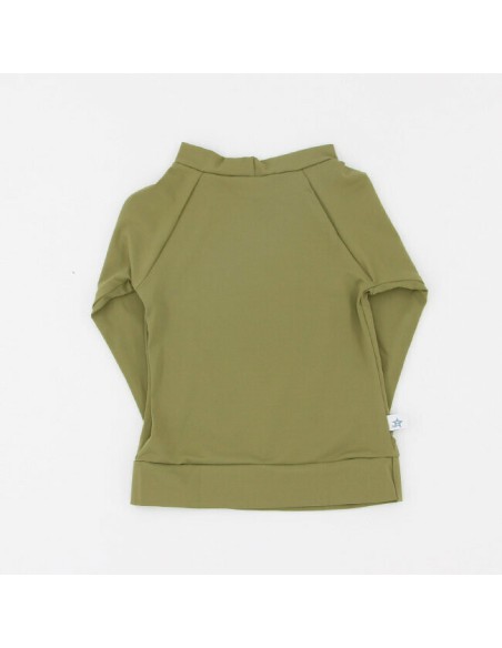 T-shirt anti-UV bébé MERCURE VERT - 6 à 24 mois, fabriqué en France