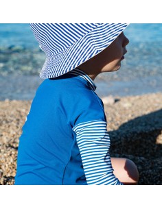 T-shirt anti-UV bébé MOUSAILLON - 6 à 24 mois, fabriqué en France UPF 50+