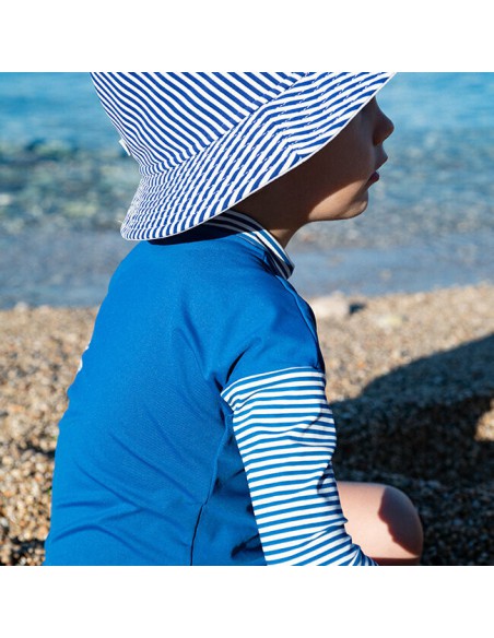 T-shirt anti-UV bébé MOUSAILLON - 6 à 24 mois, fabriqué en France UPF 50+