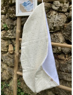 Serviette à cheveux fabriquée en France en provence coton doux