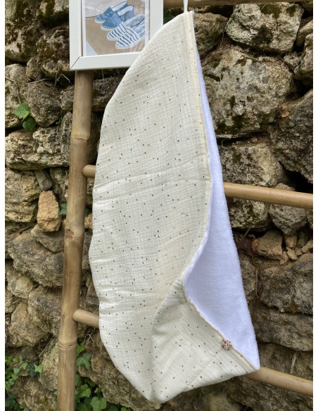 Serviette à cheveux fabriquée en France en provence coton doux