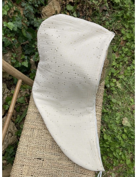Serviette à cheveux fabriquée en France en provence coton doux