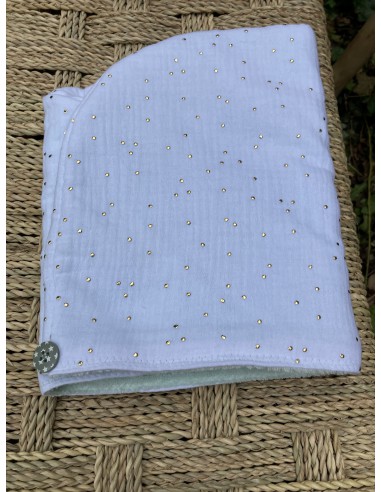 Serviette à cheveux fabriquée en France en provence coton doux