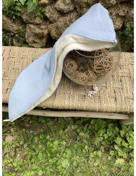 Serviette à cheveux fabriquée en France en provence coton doux