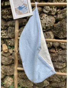 Serviette à cheveux fabriquée en France en provence coton doux