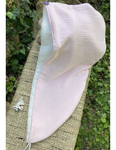 Serviette à cheveux fabriquée en France en provence coton doux