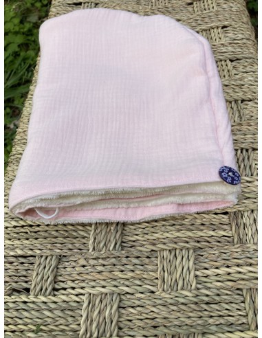 Serviette à cheveux fabriquée en France en provence coton doux