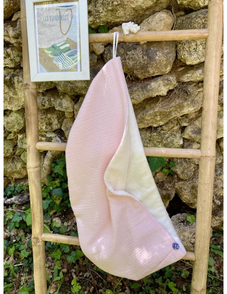 Serviette à cheveux fabriquée en France en provence coton doux