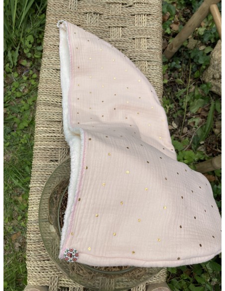 Serviette à cheveux fabriquée en France en provence coton doux