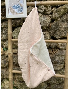 Serviette à cheveux fabriquée en France en provence coton doux